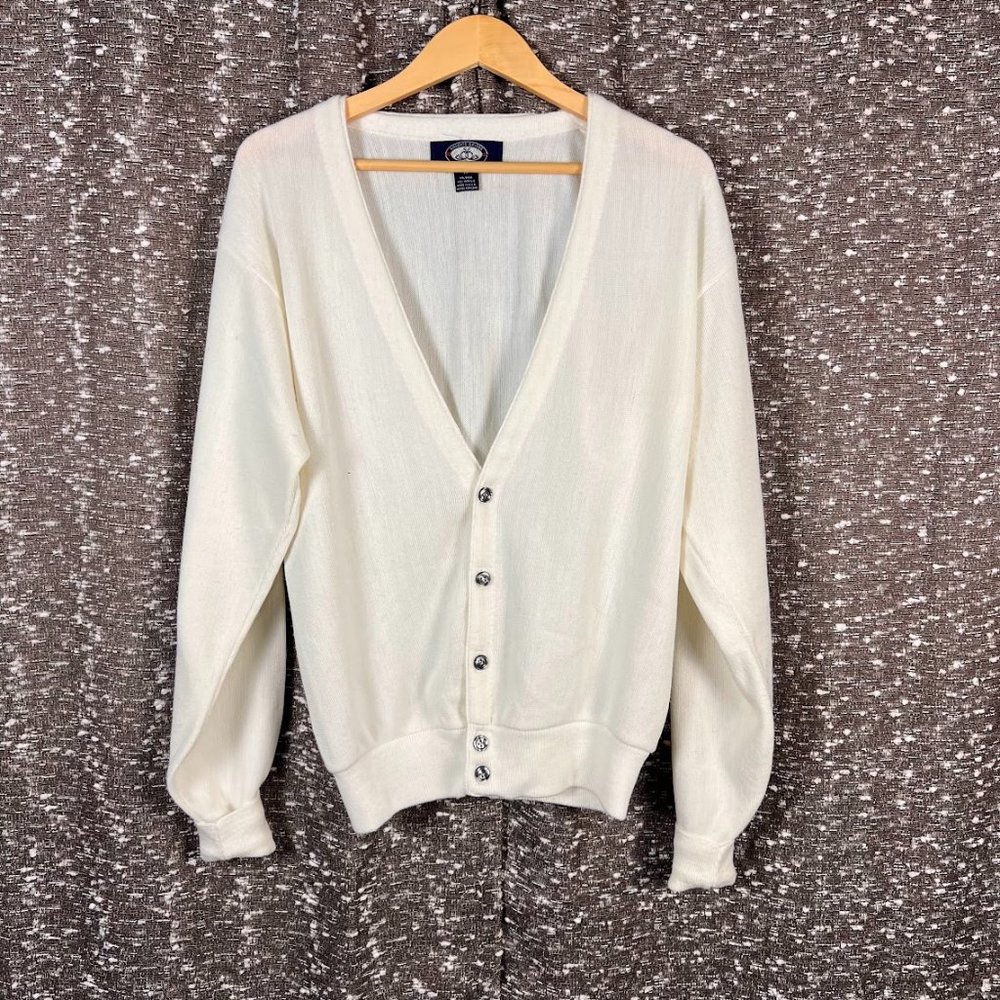Knights Bridge‎ White Cardigan Sweater